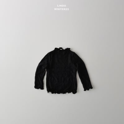 Lindo53｜(80cm-125cm) 壓紋小花朵捲邊上衣6