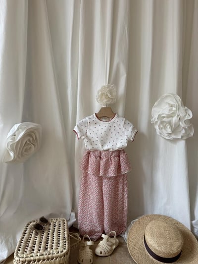 LePetitmot07｜(80-125cm) 小櫻桃線邊上衣6