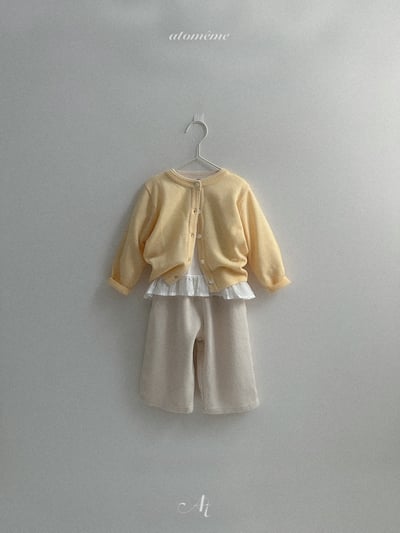 Atomeme38｜(70-110) 華夫格直筒長褲10