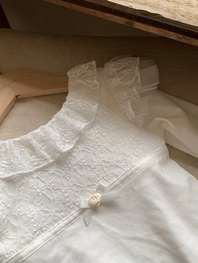 jenny bébé｜(66-90cm) 蕾絲花邊包屁衣15