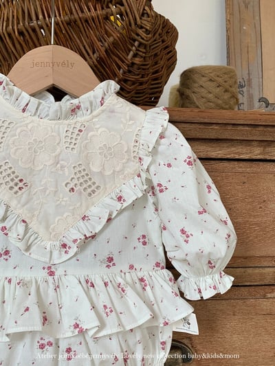 JE556｜(66-90cm) 荷葉邊層次包屁衣24