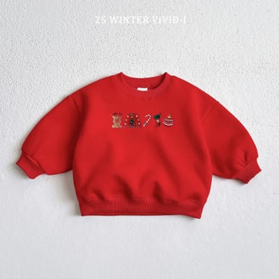 vivid80｜(78cm-125cm) 聖誕刺繡印花休閒上衣6