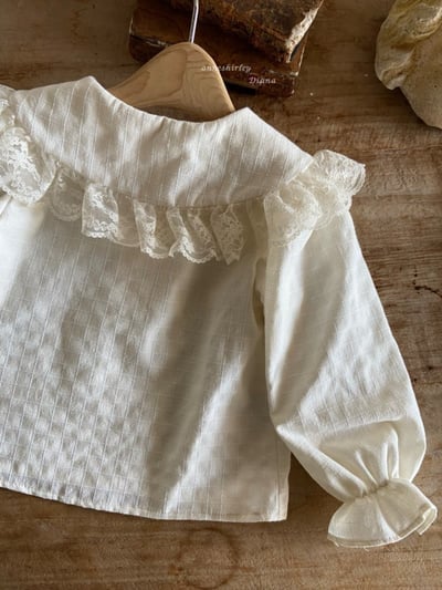 Anne Shirley18｜(1y-5y) 2色蕾絲翻領上衣4