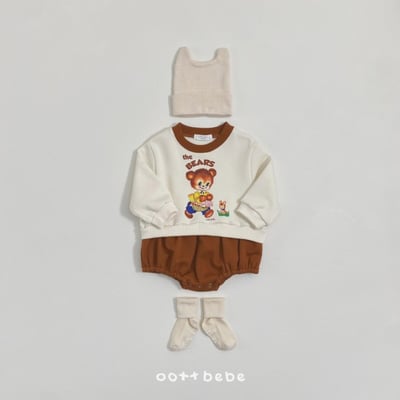 Oottbebe23｜(0m-12m) 熊兔拼色包屁衣7
