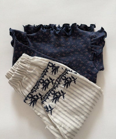 AOSTA28｜(6m-5y) 飛袖捲邊上衣13