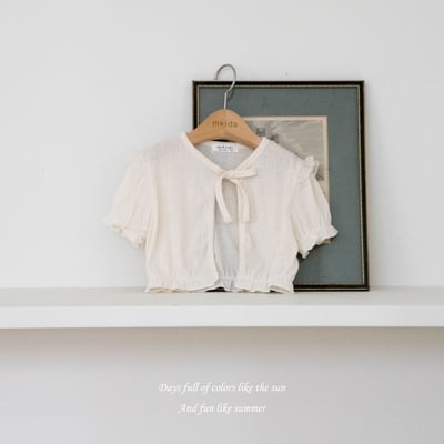 M-KIDS10｜(65-115cm) 短袖開襟綁帶外套22