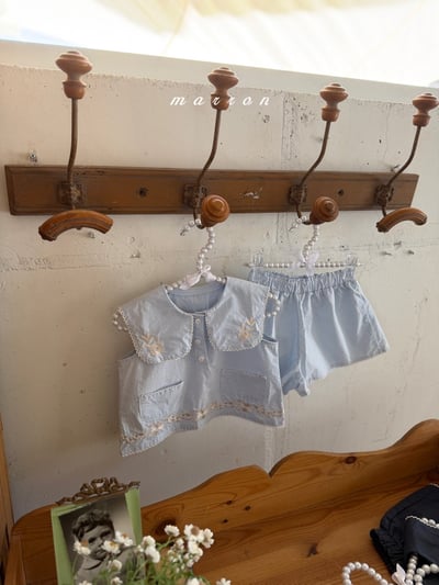 Marron26｜(1y-6y) 莉莉刺繡小花褲9