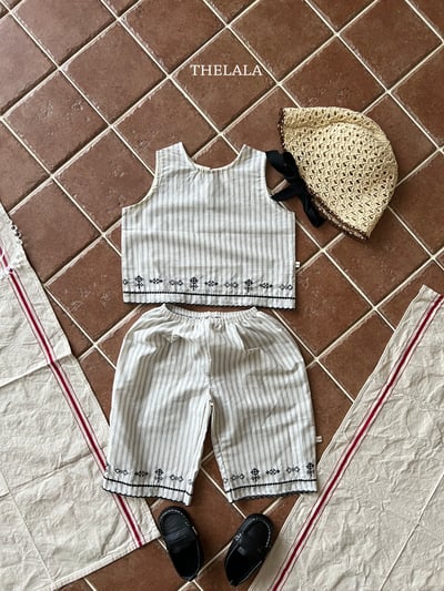 thelala40｜ (70-115) 條紋刺繡圖騰套裝12