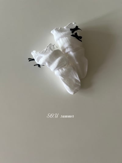 SO.U05｜(6m-4y) 迷你緞帶無根襪4