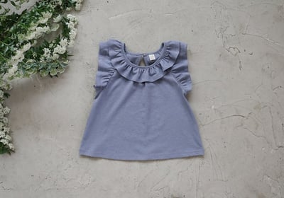 FLO35｜(75-140) 荷葉波浪領上衣19