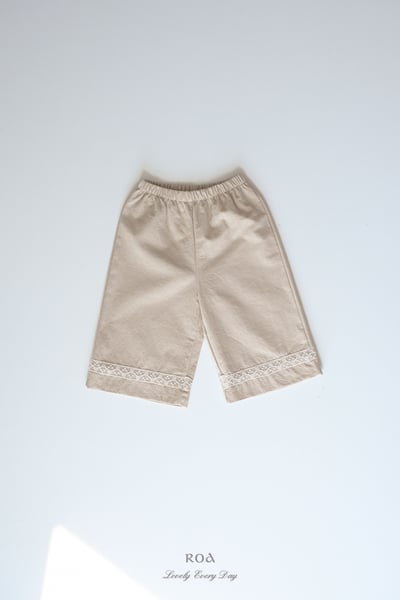 ROA17｜(6m-18m) 2色蕾絲滾邊長褲12