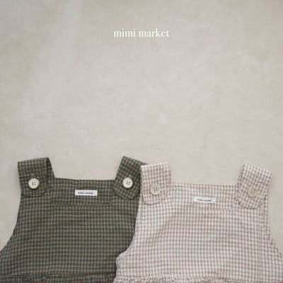 mimi market10 (75-85cm)  格子吊帶套裝4