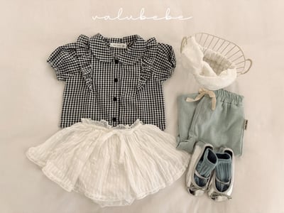 Valubebe 48｜(65-90cm) 班迪格紋襯衫11