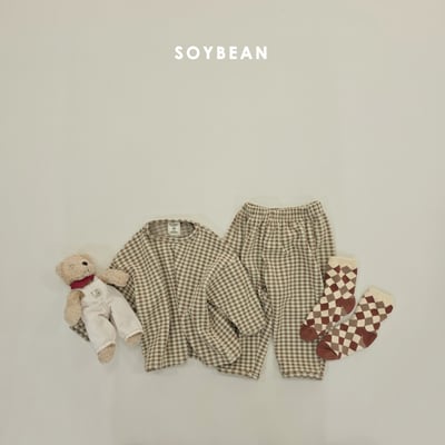 Soybean02｜(75cm-118cm) 格紋家居套裝16