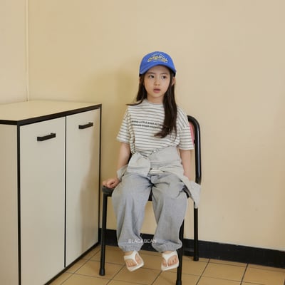 BEAN22｜(65-120cm) 條紋字母上衣12