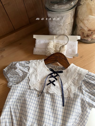 Marron01｜(3m-18m) 蕾絲蘋果套裝11