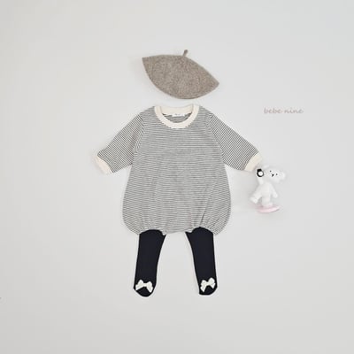 bebe nine21 (65cm-75cm) 3色蝴蝶結緞帶褲襪14