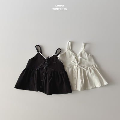 Lindo47｜(80cm-125cm) 荷葉邊肩帶背心12