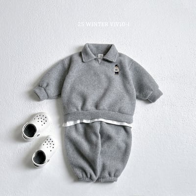 vivid92｜(78cm-125cm) 磨毛小熊休閒套裝11