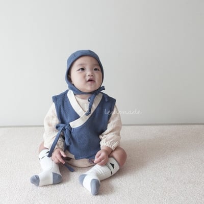 LEMONADE24｜(55cm-85cm) 2色韓服套裝含帽子16