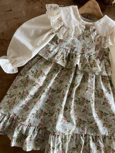 Anne Shirley12｜(1y-5y) 1色春日碎花綁帶洋裝2