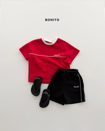 Bonito12｜(75cm-125cm) 2色字母分線上衣7