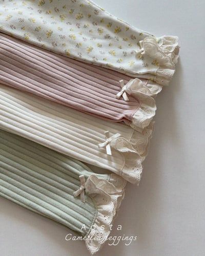 AOSTA02｜(6m-5y) 蕾絲邊緊身褲3