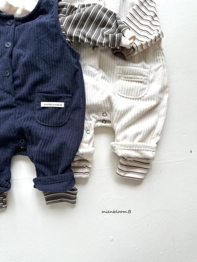 Bloom.b08｜(0m-24m) 燈芯絨刷毛連身褲10