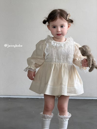 JE734｜(66-90cm) 蕾絲花邊包屁洋裝4