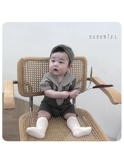 NUNU BIEL02｜(65-115cm) 條紋海軍襯衫8