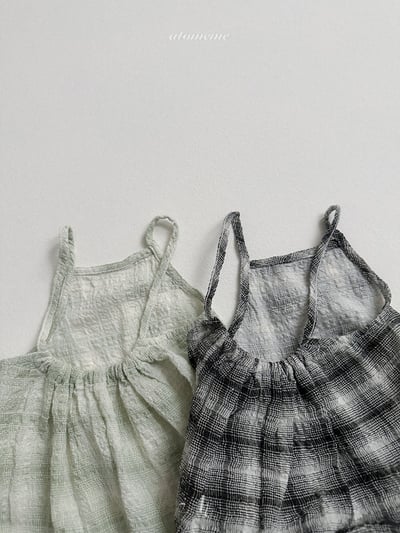 Atomeme12｜(70-110) 格紋棉麻洋裝12