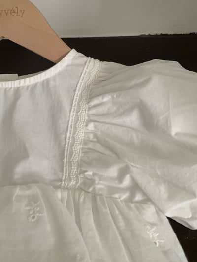 JE36｜(66-90cm) 泡泡袖花邊包屁衣22