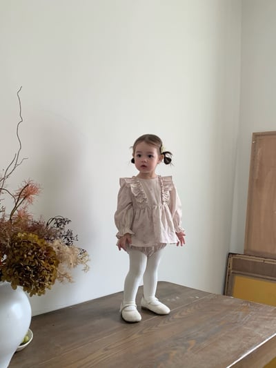 JE619｜(66cm-90cm) 燈芯絨碎花荷葉包屁衣19