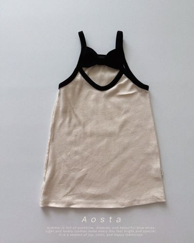 AOSTA46｜(6m-5y) 4款羅紋緞帶連身裙12