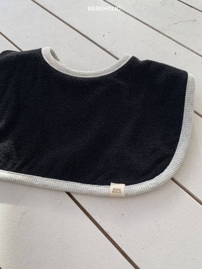 Bebe holic17｜(3m-18m) 雙面條紋毛圈圍兜6