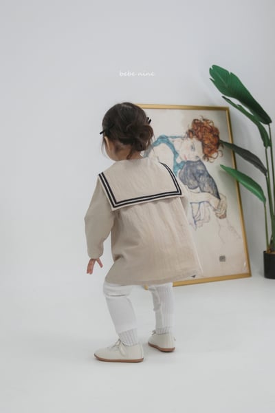 bebe nine31  (65-115) 2色水手領帶洋裝4