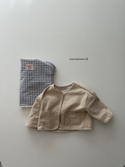 Bloom.b01｜(0m-7y) 雙面穿格紋外套6