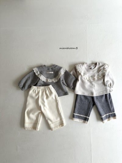 Bloom.b34｜(0m-24m/85cm-125cm) 磨毛蕾絲邊長褲18