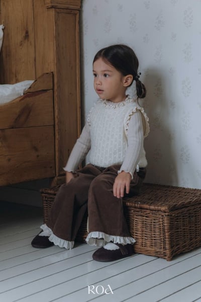 ROA30｜(80cm-120cm) 2色甜美針織花邊背心12