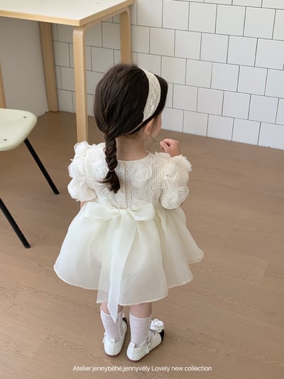 JE01｜(66-130cm) 玫瑰薄紗蓬蓬包屁洋裝7