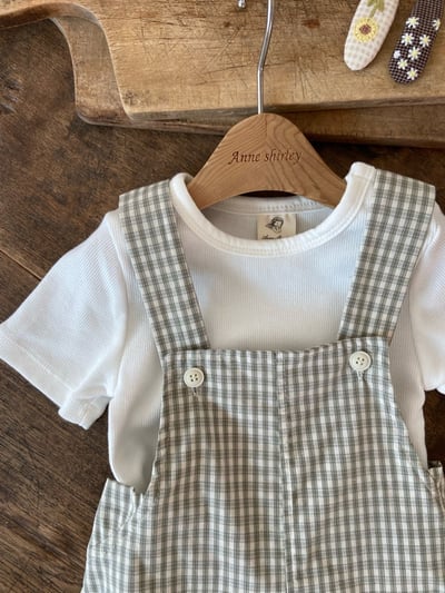 Anne Shirley12｜(1y-5y) 1色素面排扣上衣9