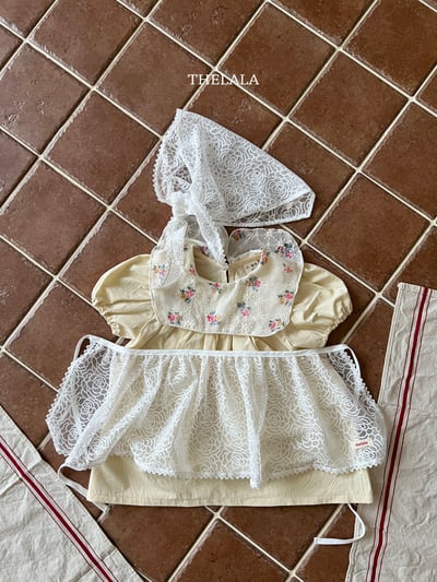 thelala55｜ (70-115) 玫瑰翻領洋裝10