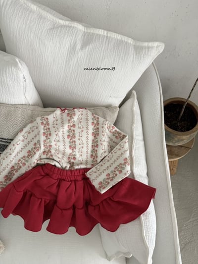 Bloom.b26｜(85cm-125cm) 荷葉刷毛褲裙4