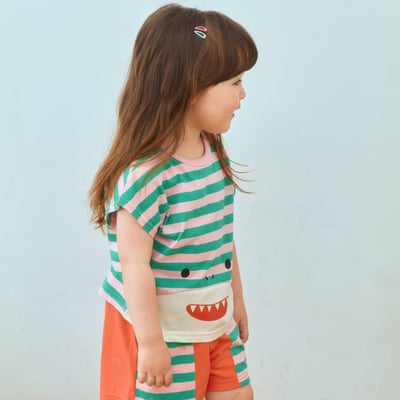 1st blue41｜(~93-118cm) 鯊魚條紋上衣8