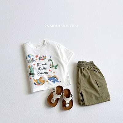 vivid76｜(78cm-125cm) 3款休閒恐龍渡假短袖上衣17