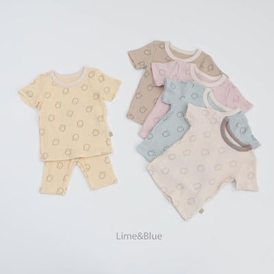 LIME&BLUE21｜(80-118cm)  莫代爾果凍熊套裝1