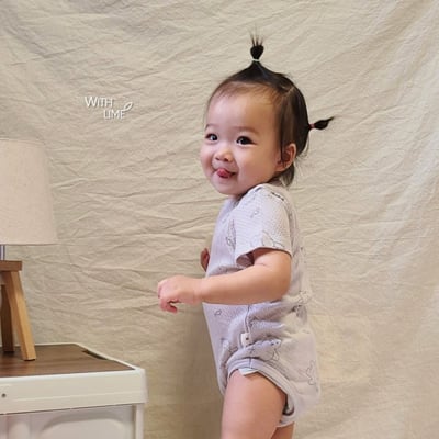 LIME&BLUE06｜(55-80cm)  熊熊室內包屁衣15