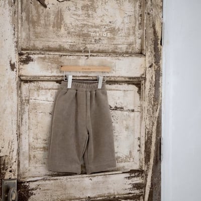 M-KIDS20｜(65-115cm) 2色燈心絨軟綿直筒長褲3