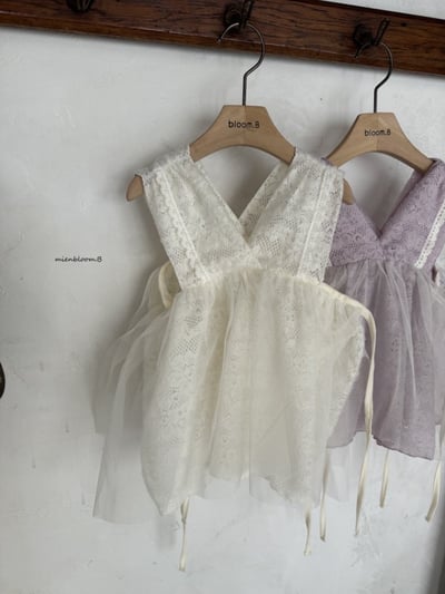 Bloom.b44｜(0m-24m/85cm-125cm) 蕾絲薄紗背心洋裝5