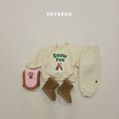 Soybean48｜(75cm-118cm) 雪球印花休閒套裝10